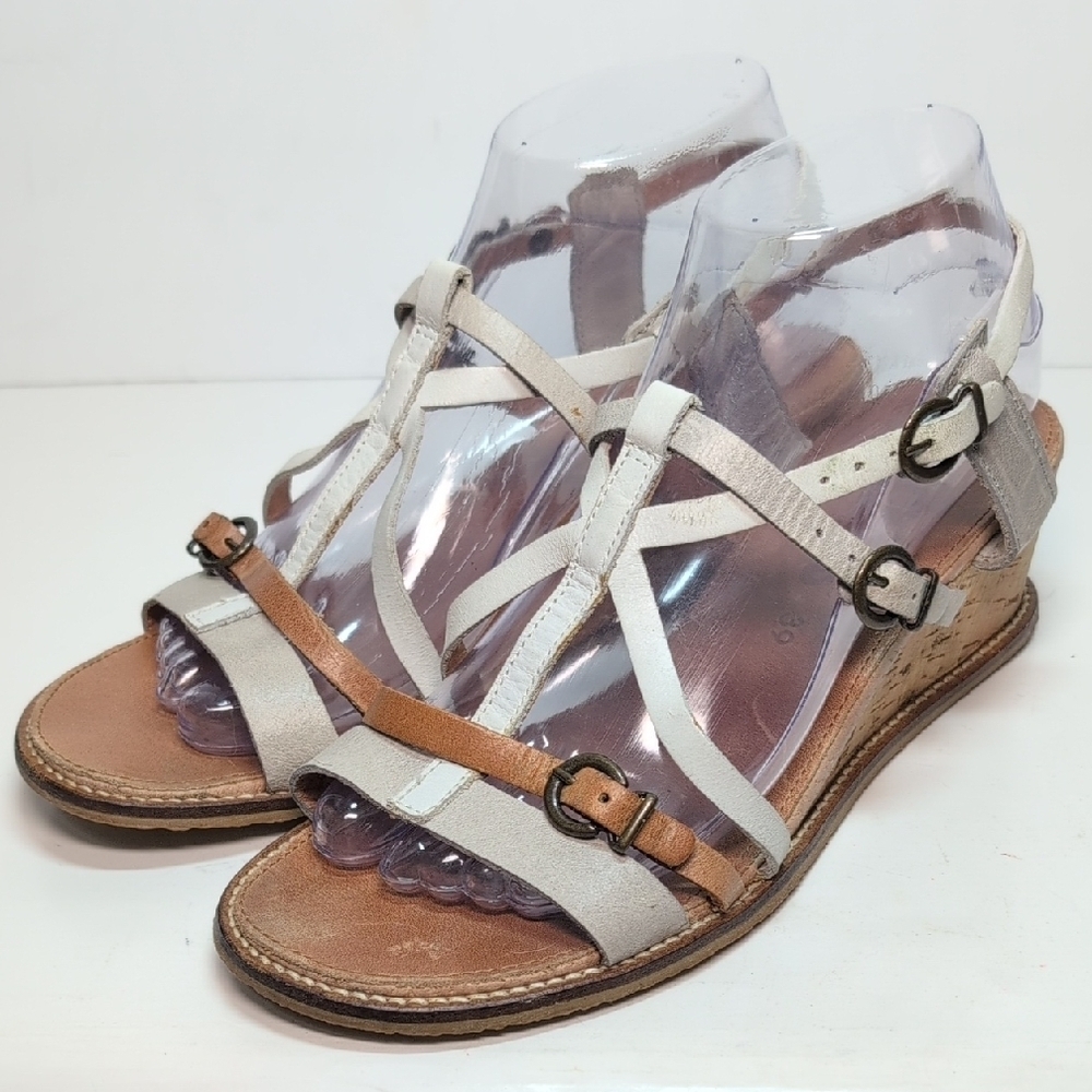 Kinkers submarine Wedge strappy sandals womans size 7.5-8.  EU 38